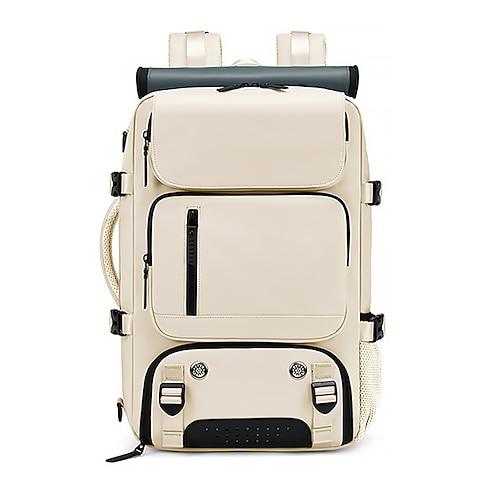 Herren Rucksack Schulranzen Funktionaler Rucksack Schulrucksack Schule Outdoor Täglich Einfarbig Polyester Oxford Stoff Nylon Großes Fassungsvermögen Wasserdicht Mehrfach tragbar Reißverschluss