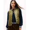 Steppweste TOMMY HILFIGER "LW PADDED REG QUILTED VEST", Damen, Gr. S (36), grün (utility olive), Steppware, Obermaterial: 100% Nylon, unifarben, casual, hüftlang, V-Ausschnitt, Westen