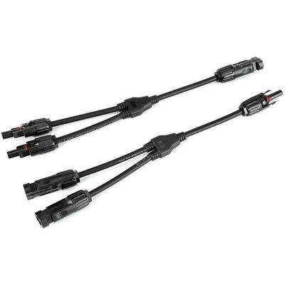 Ulisem - 1 Paar Y-Typ-Steckverbinder, Solar-PV-Kabel, Solarpanel-Kabel, männlich/weiblich, m/f/f Image