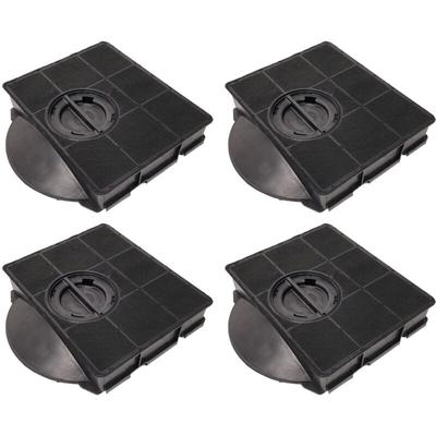 Ersatzteil - Satz von 4 Rechteck Aktivkohlefiltern FAT303 Typ 303 215X205X43 mm - Whirlpool ariston Image