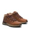 Schnürboots TIMBERLAND "SPRINT TREKKERMID LACE UP SNEAKER", Gr. 43,5, braun (medium orange full grain), Leder, Synthetik, sportlich, Schuhe, Winterschuhe, Sneakerboots, Winterboots