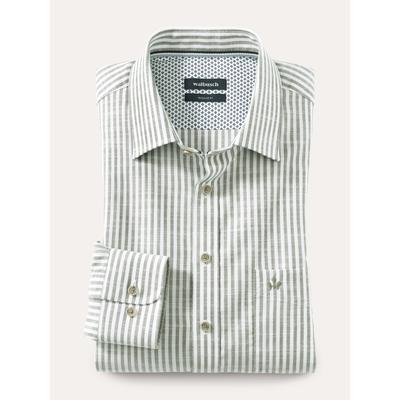 Walbusch Herren Soft-Tropical Hemd Gruen gestreift Image