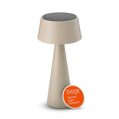 SIGOR Akku-Tischleuchte Solino 262mm, dünenbeige Image