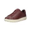 Sneaker GEOX "Geox Sneaker Leder", Herren, Gr. 42, rot (weinrot), Leder, casual, Schuhe