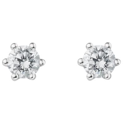 Paar Ohrhänger ONE ELEMENT "0.25 ct Diamant Brillant Ohrringe Ohrstecker", silber, Ohrringe, Damen, Damen, 0,25 ct, Weißgold 585-Gold-Diamanten, Weißgold 585, Gold, Diamanten, aus 585 Weißgold – edles Design – modisch & dezent zugleich Image