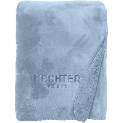 Wohndecke HECHTER PARIS "0238002", blau, B:150cm L:200cm, Wohndecken, Teddyfleece, Decke, Kuscheldecke, superweich, bequem, wohlig warm Image