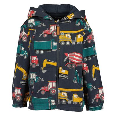 Sweatjacke BLUE SEVEN "Blue Seven Sweatjacke", Jungen, Gr. 98, 5780, dk blau, 100% Baumwolle, normal normal, Rundhals, Langarm normaler Saum, Sweatjacken Image