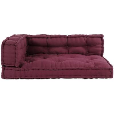 Palettensofa Kissen Arm- und Rückenkissen Rot Stoff - Vidaxl Image