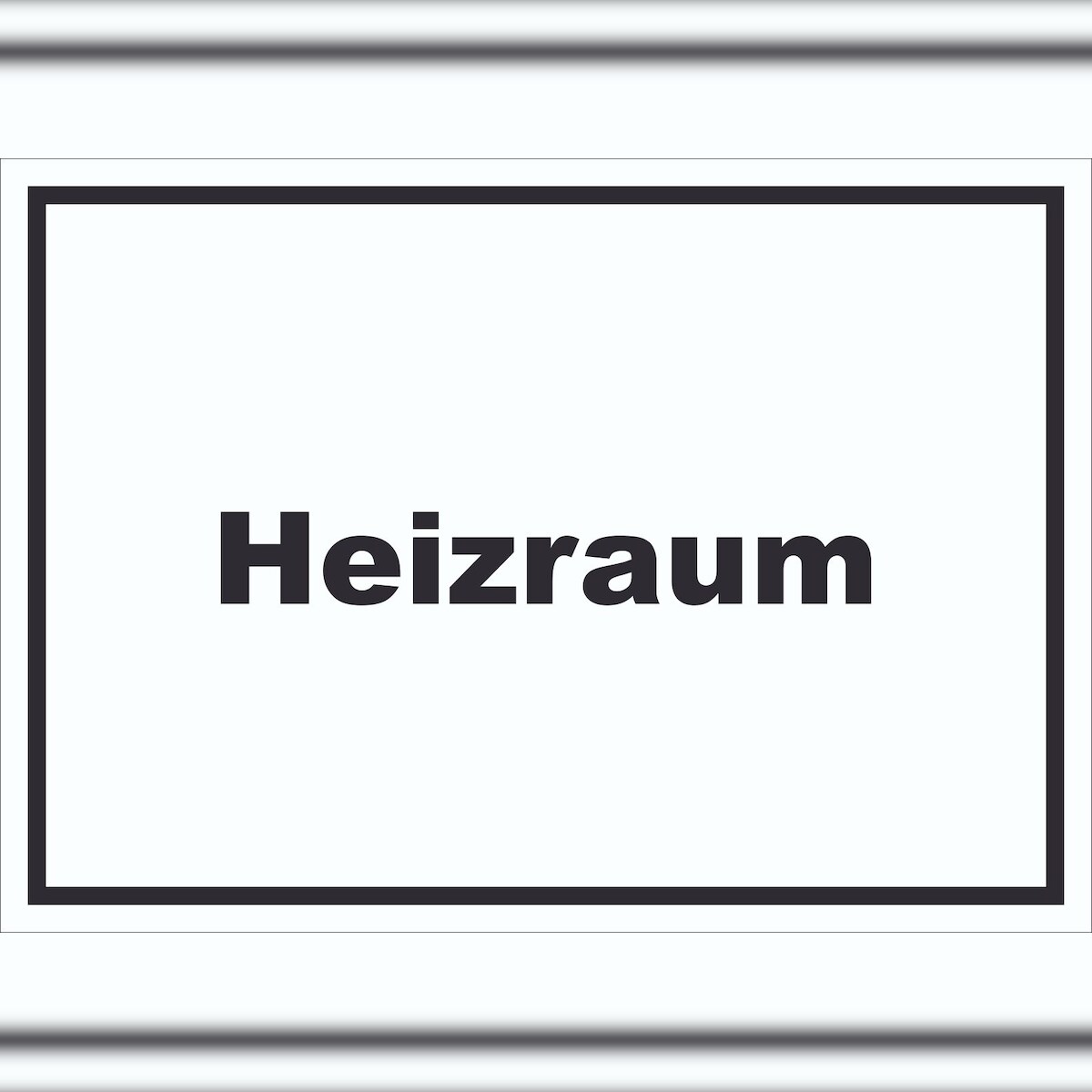 HB-Druck Heizraum Schild mit Text Heizung Wärme waagerecht A6 (105x148mm) Image