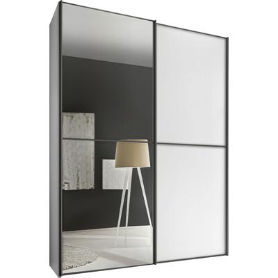 Schwebetürenschrank STAUD "Sinfonie Plus, edles Design in hochwertiger Qualität, Made in Germany", weiß, B:225cm H:222cm T:68cm, Holzwerkstoff, Schränke, Mit vier verschiedenen Ausstattungsvarianten Image