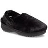 Clog CROCS "Classic Unfurgettable Clog", Damen, Gr. 41, schwarz, Croslite, Textil, Fellimitat, casual, Schuhe, mit Fersenriemen