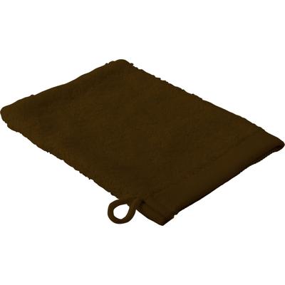 Waschhandschuh GOLD-LINE, braun (kastanie), B:16cm L:22cm, Baumwolle, Handtücher (Packung) Image