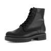 Schnürstiefelette GABOR "KOS", Damen, Gr. 39, schwarz, Kalbsleder, unifarben, klassisch, Schuhe, Blockabsatz, Schnürboots, mit Innenreißverschluss, K-Weite, Topseller