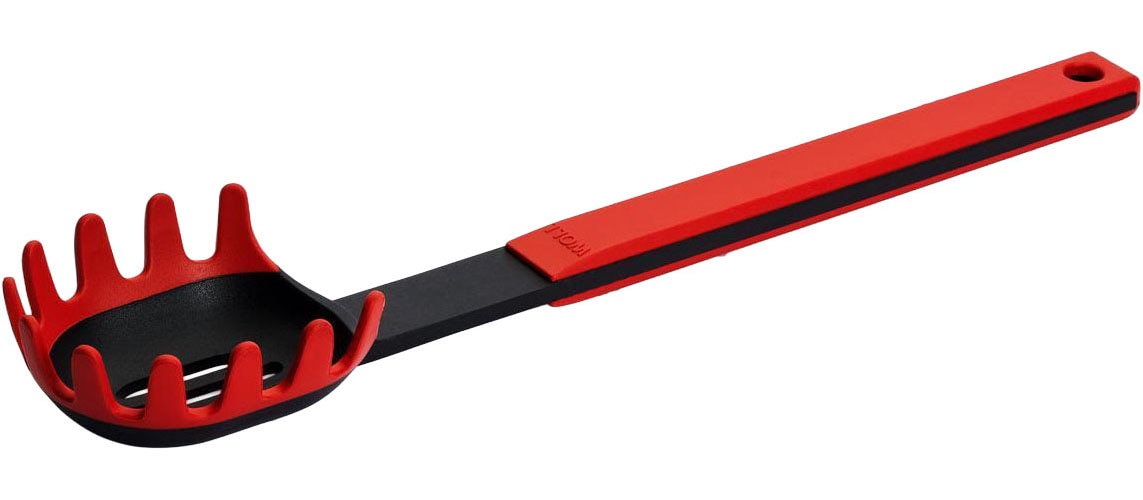 Nudellöffel WOLL "Cook it", rot, B:7,3cm H:3,8cm, Kunststoff, Silikon, Kochlöffel, aus hochwertigem Kunststoff und Silikon