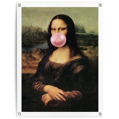 Poster REINDERS "Mona Lisa - bubblegum", braun (farbe bild(er): braun), B:60cm H:80cm T:0,1cm, Bilder Image