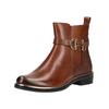 Stiefelette CAPRICE "Caprice Stiefelette Leder", Damen, Gr. 38, braun (cognac), Leder, casual, Schuhe