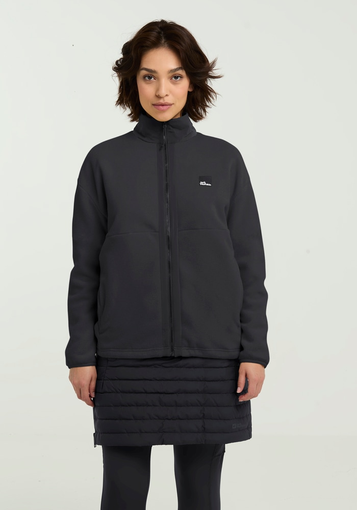 Fleecejacke JACK WOLFSKIN "SUMETRO FZ W", Damen, Gr. XS, schwarz, Oberstoff: 100% POLYESTER; Futter: 100% POLYESTER, Jacken Image