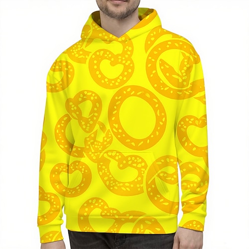 Kapuzensweatshirt Pullover Bayerisch München Deutsch alpin Bischofsärmel Grafik für Herren Erwachsene 3D-Druck für Karneval Oktoberfestbier Party Alltagstauglich Image