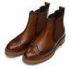 Chelseaboots ARA "TULSA", Damen, Gr. 4,5 (37,5), braun (cognac used), Glattleder, Elastischer Einsatz, Lyralochung, modisch, Schuhe, Stiefelette, Schlupfboots mit Lyralochung, G-Weite (weit)