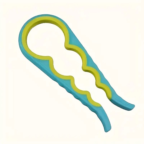 4-in-1 Multifunktions-Dosen- und Glasöffner, tragbarer rutschfester Griff für die Küche Bar-Tool, ideales Geschenk für Arthritis-Patienten, langlebiges Kunststoffdesign, kein Strom erforderlich Image