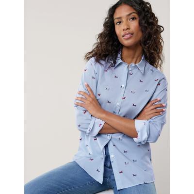 Walbusch Damen Bügelfrei-Hemdbluse Everyday Hellblau gestreift Image