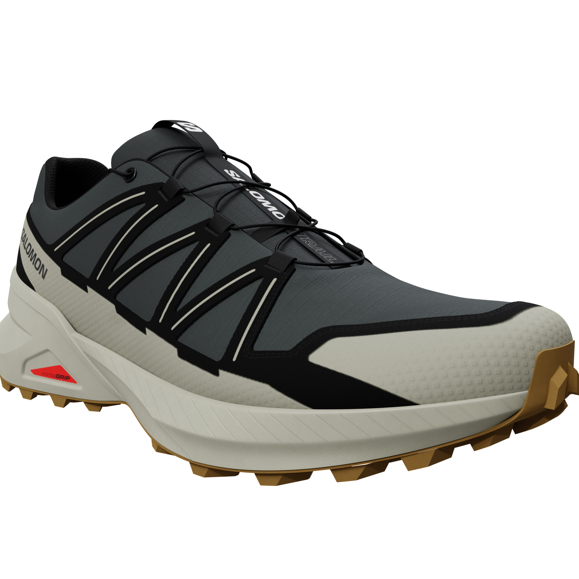 Trailrunningschuh SALOMON "SPEEDCROSS PEAK", Damen, Gr. 44, urban chic, schwarz, alfalfa, Synthetik, Textil, Schuhe