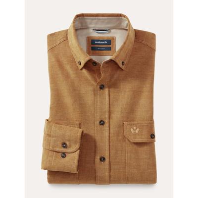 Walbusch Herren Soft-Cord Overshirt Gelb Image