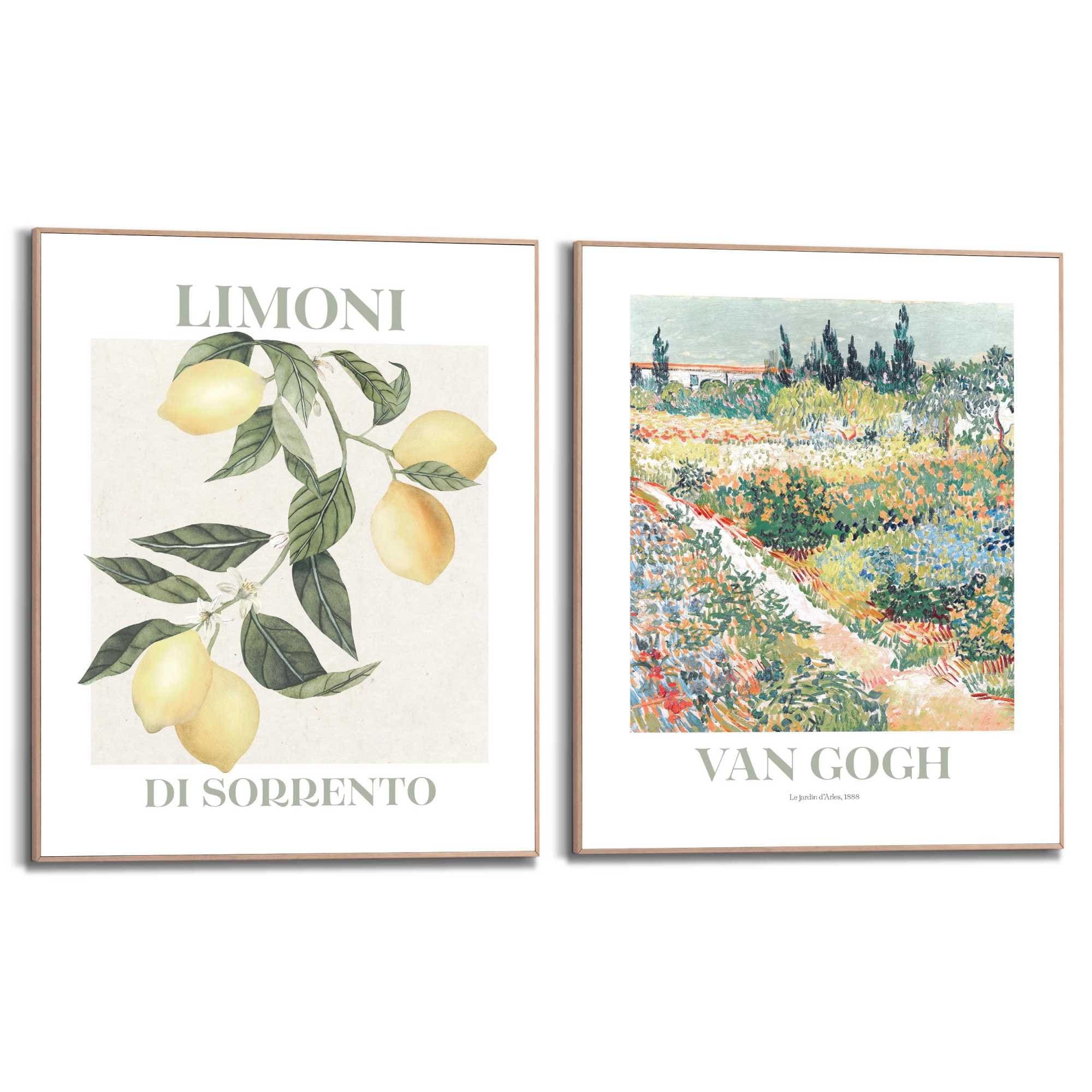 Poster REINDERS "Van Gogh Flora", grün (farbe bild(er): grün), B:40cm H:50cm T:1,6cm, Bilder, Wohnzimmer - Zitrone - Sorrento - Grün - MDF - Kunst - 40x50 cm Image