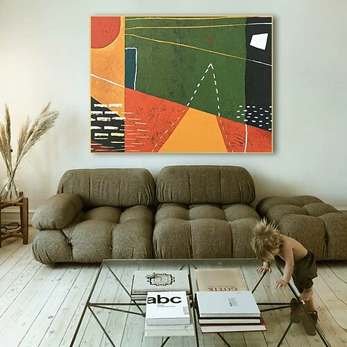 handgefertigtes Ölgemälde auf Leinwand, Wandkunst, Dekoration, modernes abstraktes Texturbild für Zuhause, Wohnzimmer, Dekoration, gerollte Leinwand (ohne Rahmen) Image