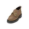 Loafer MARC O'POLO "aus Veloursleder", Damen, Gr. 36, grau (schwarz taupe), Obermaterial: 100% Leder (Rind), unifarben, Schuhe