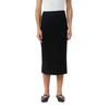 Midirock, Damen, Gr. 44, schwarz, Feinstrick, Obermaterial: 72% Viskose, 28% Polyester, COMMA CASUAL IDENTITY, unifarben, casual, schmal ca. Mitte Wade, Röcke, aus Feinstrick, schmale Passform