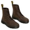 Schnürboots DR. MARTENS "Combs", Herren, Gr. 44, braun (dunkelbraun), Leder, klassisch, Schuhe, Schnürboots, Freizeitstiefelette mit Anziehlasche