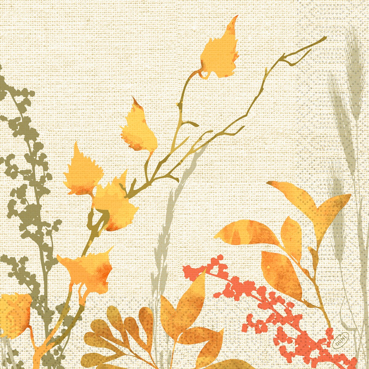 Duni Tissue-Serviette 40 x 40 cm Fall Beauty 3-lagig, 1000 Stk/Krt (4 x 250 Stk) Image