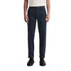 Chinohose MARC O'POLO "aus Bio-Baumwolle-Mix mit TENCEL™Lyocell", Herren, Gr. 33, Länge 34, blau (schwarz navy), Obermaterial: 58% Baumwolle, 40% Lyocell, 2% Elasthan, unifarben, elegant, gerade, unten schmal normal, Hosen