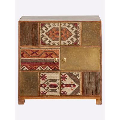 Kommode HEINE HOME, bunt (braun, bunt), B:85cm H:85cm T:35cm, MDF, Metall, Sideboards Image