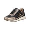 Sneaker CAPRICE "Caprice Sneaker Leder", Damen, Gr. 41, grau (taupe), Leder, casual, Schuhe