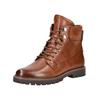Schnürstiefelette CAPRICE "Caprice Stiefelette Leder", Damen, Gr. 39, braun (cognac), Leder, casual, Schuhe