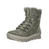 Schnürstiefelette LEGERO "Legero Stiefelette Veloursleder", Damen, Gr. 38, grün (hellgrün), Veloursleder, casual, Schuhe