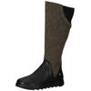 Stiefel SOFTINOS "softinos Stiefel Leder/Textil", Damen, Gr. 37, schwarz (schwarz, braun), Leder, Textil, casual, Schuhe