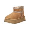 Plateaustiefelette STEVE MADDEN "STEVE MADDEN Stiefelette Veloursleder", Damen, Gr. 38, braun (tan), Veloursleder, casual, Schuhe
