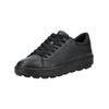 Sneaker GEOX "Geox Sneaker Leder", Damen, Gr. 36, schwarz, Leder, casual, Schuhe
