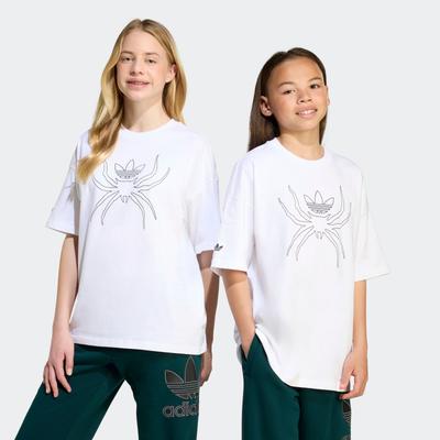 T-Shirt ADIDAS ORIGINALS "TEE", Kinder, Gr. 152, weiß, Obermaterial: 100% Baumwolle, sportlich, Rundhals, Shirts Image