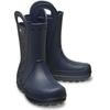 Gummistiefel CROCS "Handle It Rain Boot", Damen, Gr. 37, blau (navy), Croslite, casual, Schuhe, mit Tragegriffe