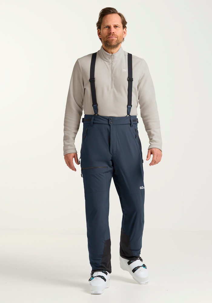 Skihose JACK WOLFSKIN "FLOWLINE PRO 2L INS PANTS M", Herren, Gr. M50, Normalgrößen, blau (midnightsky), Oberstoff: 100% POLYESTER; Füllung 1: 100% POLYESTER; Futter 1: 100% POLYESTER, Hosen Image