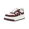 Plateausneaker STEVE MADDEN "STEVE MADDEN Sneaker Lederimitat/Textil", Damen, Gr. 38, rot (weiß, rot), Lederimitat, Textil, casual, Schuhe