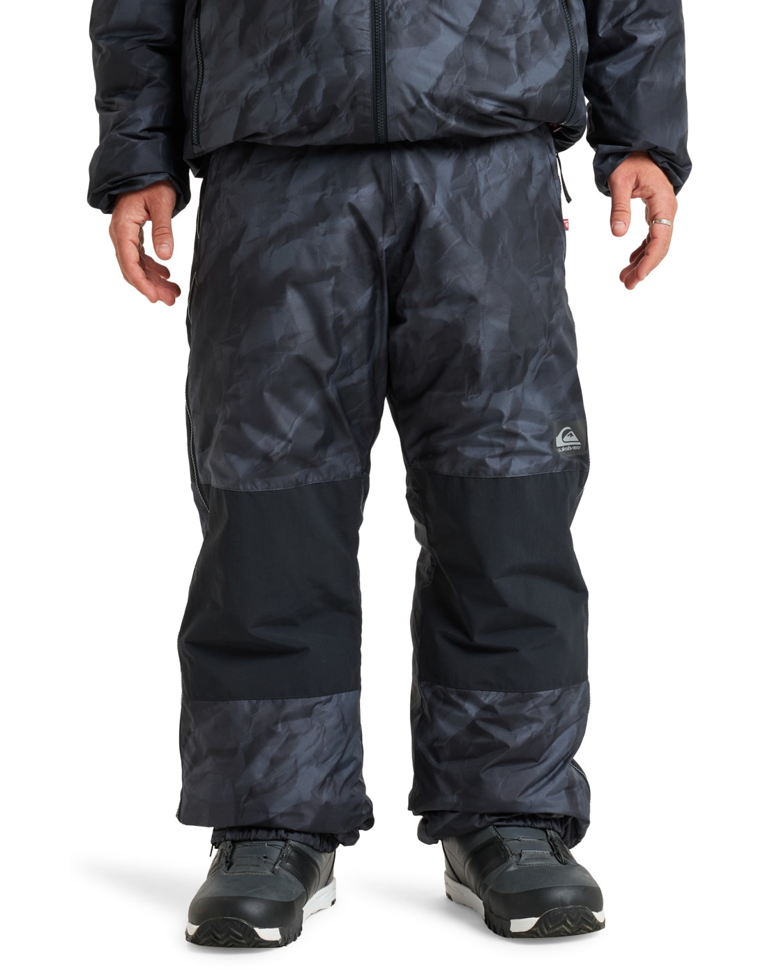Skihose QUIKSILVER "Travis Rice Expedition" Gr. S, tr schwarz paper, Hosen, Herren, S, 100% Polyester Image
