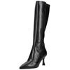 High-Heel-Stiefel NERO GIARDINI "Nero Giardini Stiefel Leder/Synthetik", Damen, Gr. 38, schwarz, Leder, Synthetik, casual, Schuhe