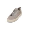 Schlupfboots MARC O'POLO "aus edlem Rindleder", Damen, Gr. 45, grau (mid grau), Obermaterial: 100% Leder (Rind), unifarben, Schuhe