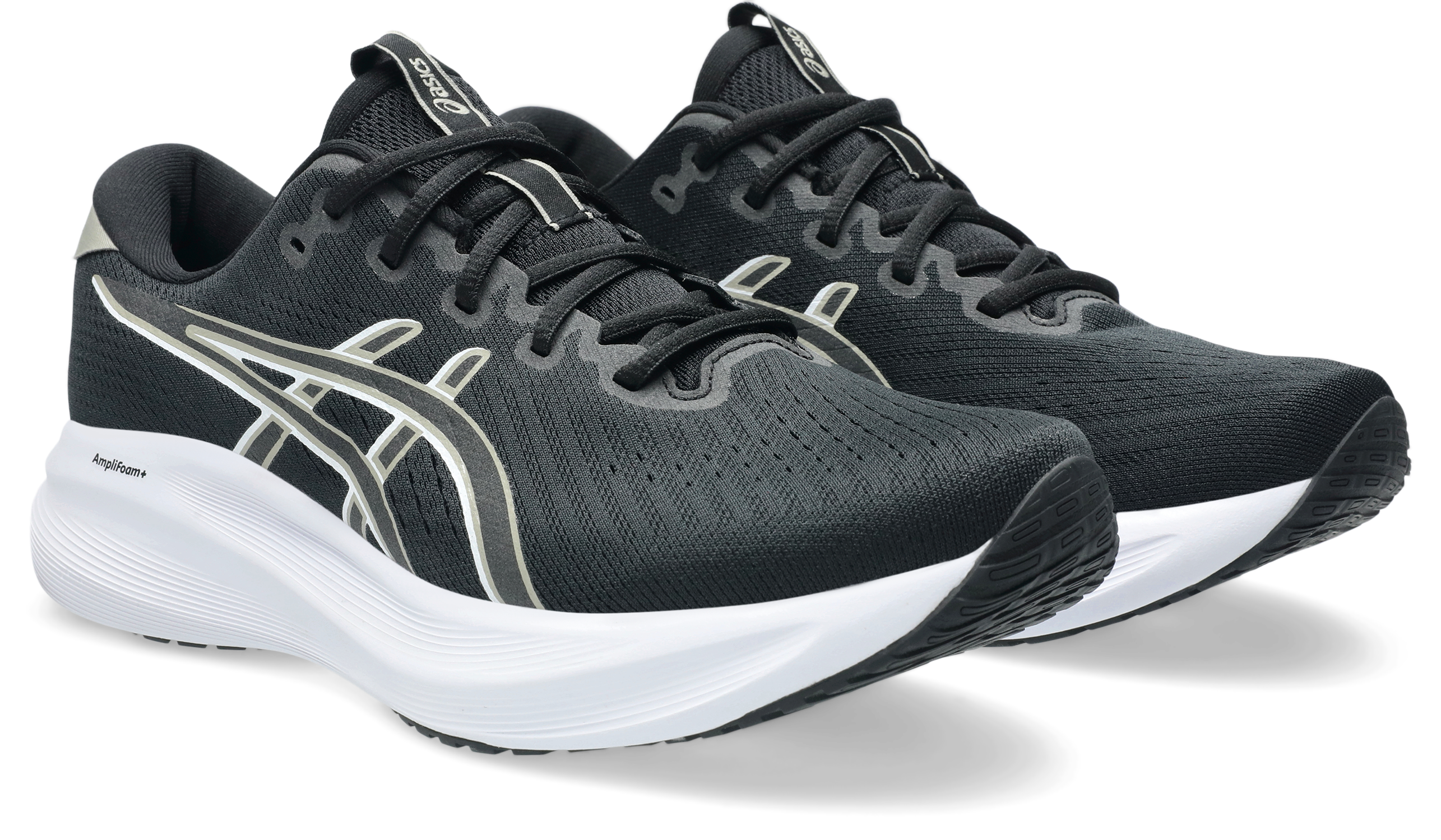 Laufschuh ASICS "GEL-EXCITE 11", Herren, Gr. 46,5, schwarz (schwarz, meteor grau), Textil, Schuhe Laufschuh