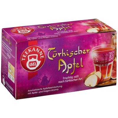 TEEKANNE Früchtetee Türkischer Apfel 20 Stück Tassenportion Papierkuvert
